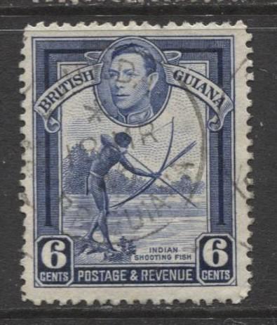 British Guiana - Scott 233 - KGVI- Definitive -1938 - VFU - Single 6c Stamp