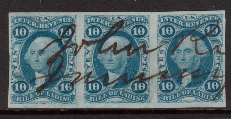 USA #R32a VF Used Strip Of Three