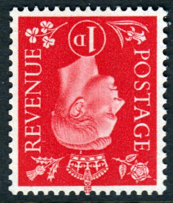 GB KGVI 1937 1d Scarlet SG463Wi Wm Inverted Mint Never Hinged MNH UMM