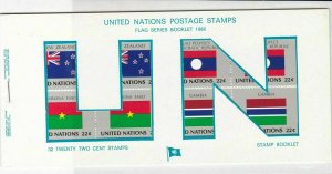 United Nations Mint Never Hinged Flags Stamps Booklet ref R 18470