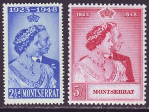 Montserrat 1948 Silver Wedding (2v Cpt) MNH