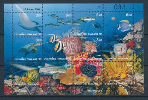 [110284] Thailand 2001 Marine life fish turtle manta ray corals  MNH