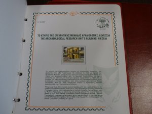 Cyprus 2007 Deluxe Definitive issue book with all stamps and FDC MNH VF