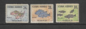 FISH - CUBA #C189-91 MNH