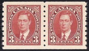 Canada #240 3 cent King George 6, CP Stamp Mint OG NH EGRADED VF-XF 86