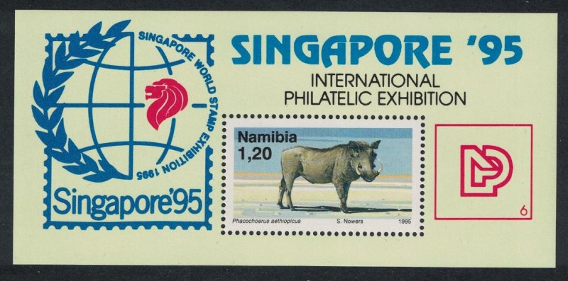 Namibia Warthog Wild boar 'Singapore 95' MS SG#MS675 MI#Block 23