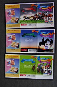 Australian Stamps 2007 Legends Australian Horse Racing X3 Booklets 50c Mint MUH