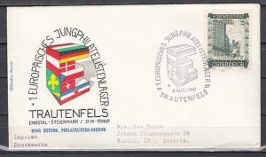 Austria, 1961 issue. 03/AUG/61 cancel. Europa-Scout cancel on Envelope. ^