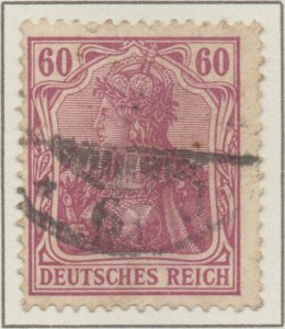 Germany Germania 60pf Lozenges watermark Deutsches Reich stamps 1905 SG91