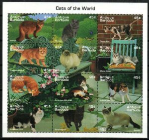 Antigua Stamp 1918  - Cats of the World