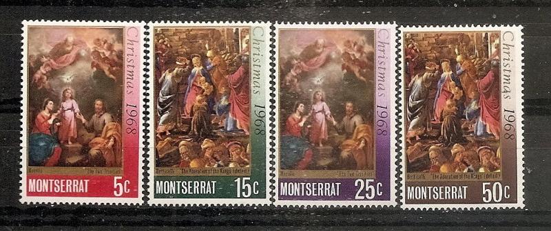 Montserrat  208-11 MNH 1968 Christmas