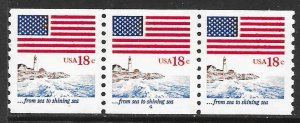 USA 1891: 18c Flag, Lighthouse, PNS #4, MNH, VF