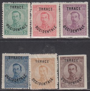 THRACE    MNH  Scott # N20-25    Michel  20-25  Value 4,2 Euro