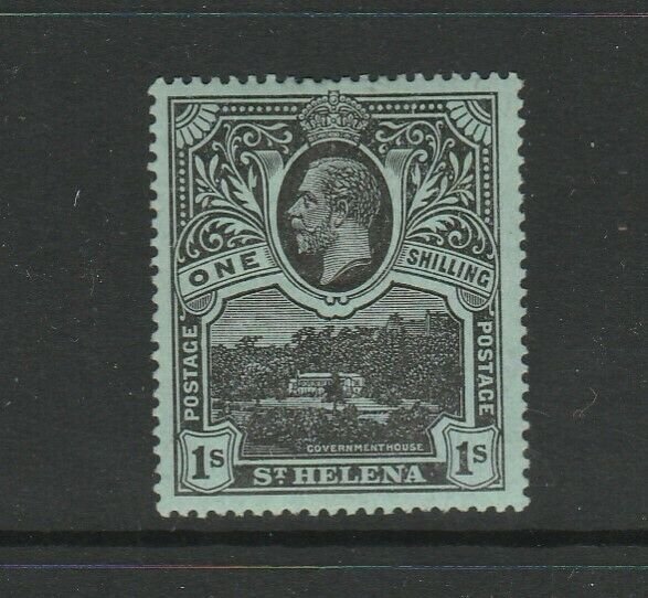 St Helena 1912/6 GV Defs 1/- MM SG 80