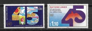 UN Geneva 188-89 45th UN set MNH