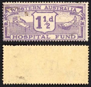 Western Australia  1 1/2d Violet Hospital Fund BF2