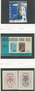 Panama, Postage Stamp, #695A, C237a, C243-4 Mint NH, 1960-86, JFZ