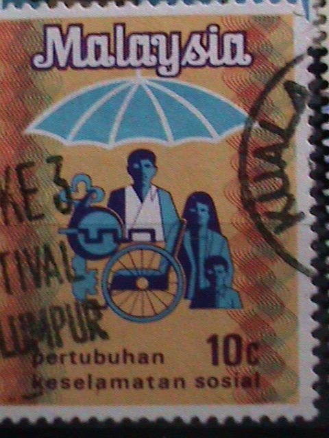 ​MALAYSIA STAMP:1967 LARGE AND PICTORIA STAMPS - USED VERY FINE #M-9