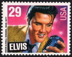 SC#2721 29¢ American Music Series: Elvis Presley Single (1993) MNH