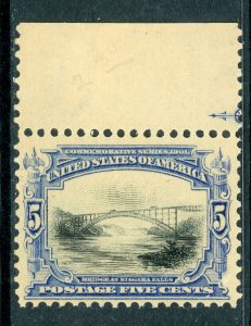 USA 1901 Pan-American Expo 5¢ Bridge Scott # 297 Mint P913