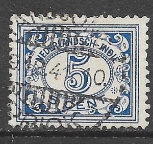 Netherlands Indies 114A: 5c Numeral, used, F-VF