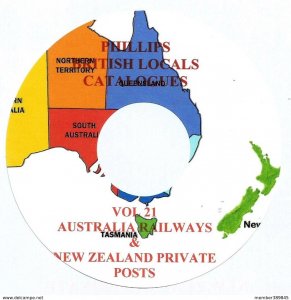 AUSTRALIA & NZ : Modern Local, Private & Railway Posts CD Catalogue