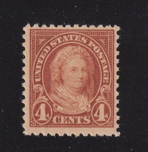 1923 Sc 556 MNH Martha Washington 4c brown single stamp (W2