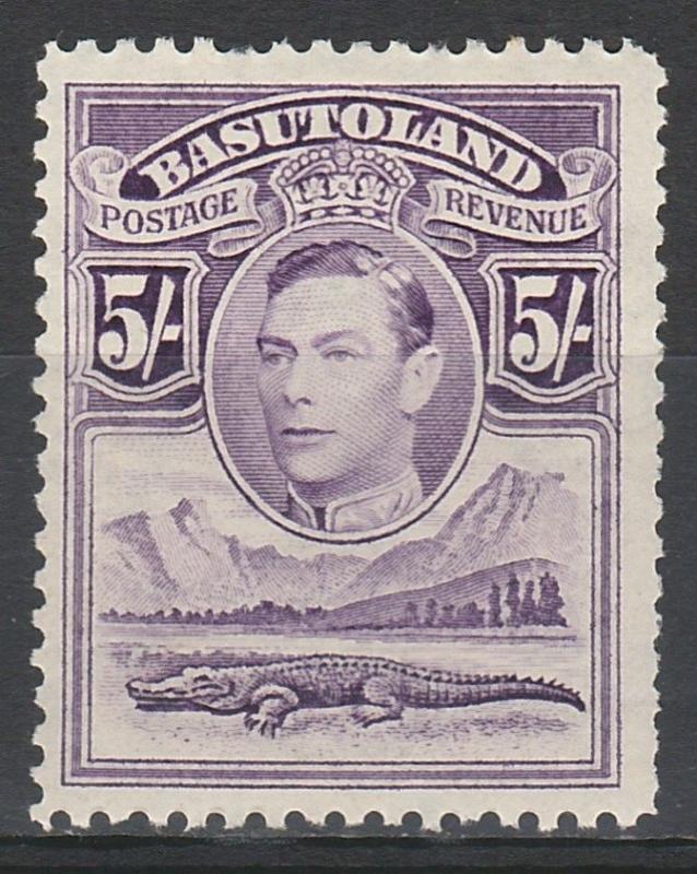 BASUTOLAND 1938 KGVI CROCODILE 5/-