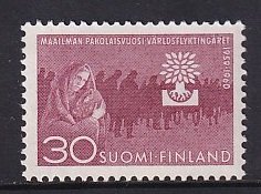 Finland   #368  MNH  1960  refugee year   30m