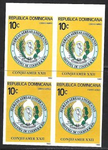 Dominican Republic C358 MNH BLOCK/4 IMPERF [D2]-2