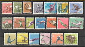 LIECHTENSTEIN, 5 COMPLETE SETS SPORTS 1950s NEVER HINGED **!