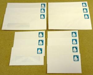 U609, 6c U.S. Postage Envelope Set qty 13