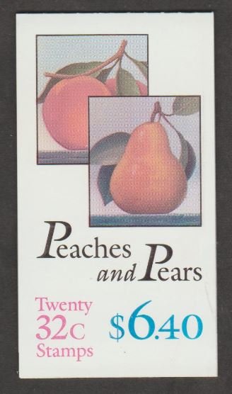 U.S. Scott #2488a BK178 Peaches and Pears Stamp - Mint NH Booklet