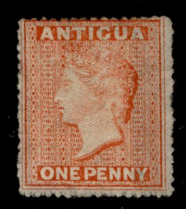 ANTIGUA QV SG7, 1d vermilion, M MINT. Cat £250.