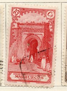 Morocco Spanish PO 1928 Early Issue Fine Used 25c. 309639