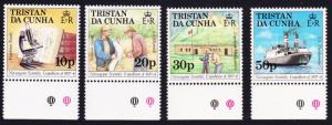 Tristan da Cunha Norwegian Expedition 4v with bottom margins SG#434/47 SC#416-19