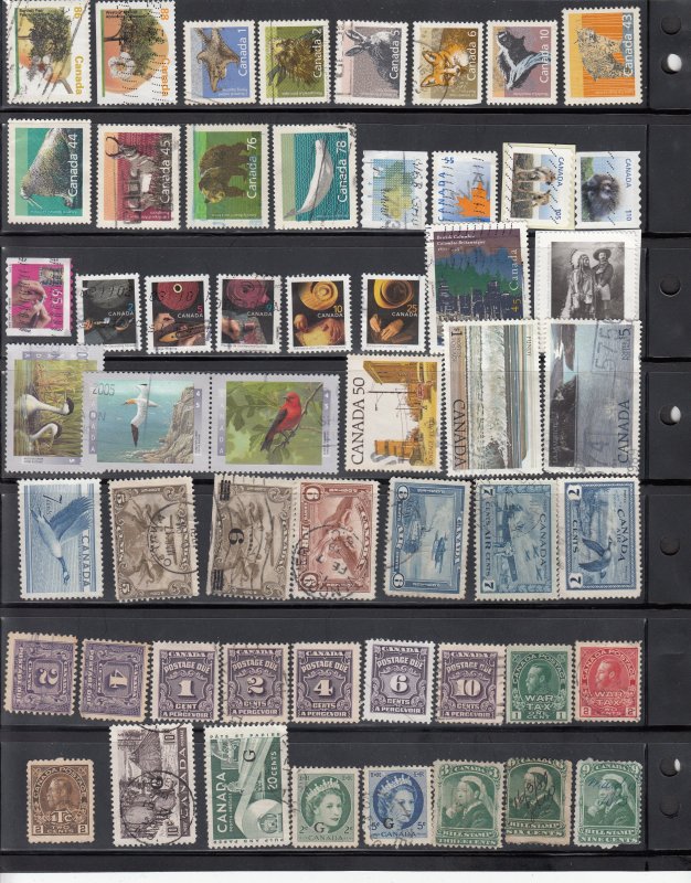 Canada Collection 400+ Stamps Used