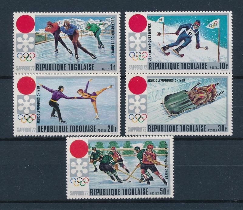 [61086] Togo 1971 Olympic games Sapporo Skating Icehockey from set MNH