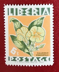 1955 Liberia Sc 350 unused Flower CV$.30 Lot 2035