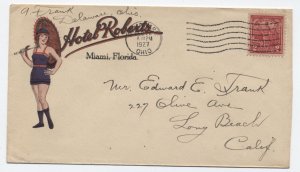 1927 Hotel Roberts Miami FL color ad cover [6346.12]