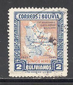 Bolivia C109 used SCV $ 0.25 (DT)