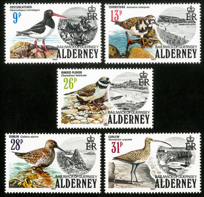 Alderney Stamps MNH XF Bird Set