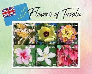 Tuvalu 2020 - Flowers Plants Nature - Sheet of 6 Stamps - MNH