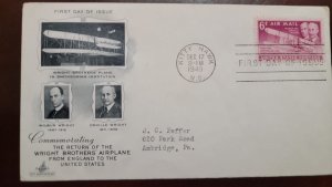 EL)1949 UNITED STATES, COMMEMORATING THE RETURN OF THE WRIGHT BROTHERS' ...