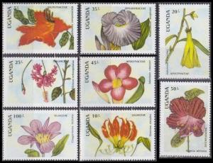 1988 Uganda 592-599 Flowers 7,50 €