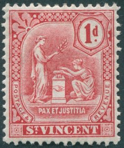 St Vincent 1909 1d carmine SG103 unused