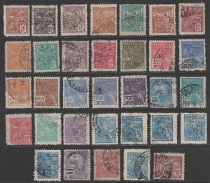 BRAZIL - INTERESTING GROUP OF 33 USED STAMPS - BRA-GRP