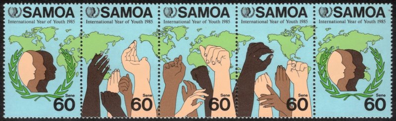 SAMOA 1985 International Youth Year; Scott 655; MNH