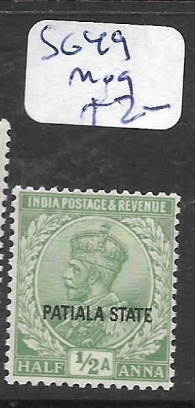 INDIA PATIALA (P0702B)  KGV 1/2A  SG 49  MOG