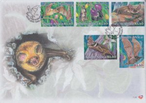 South Africa Bats 2001 Animal Fauna Wildlife Fruit (FDC *glow in dark *unusual